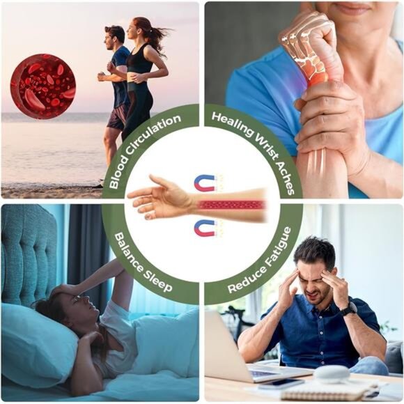 mens copper magnetic bracelet pure copper therapy bracelet adjustable jewelry - Picture 3 of 7